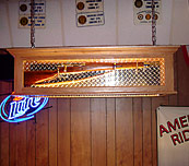 American Legion Post 83 shuffleboard table lights