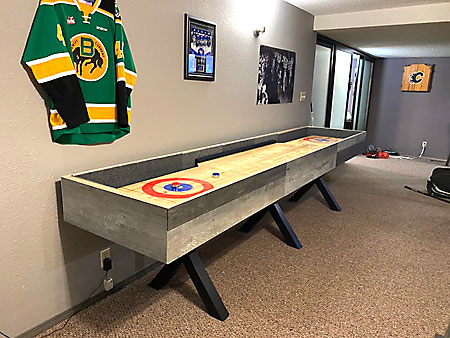 Wade and Jennifer Phair's Table Shuffleboard Project