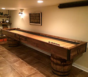 Matt Trask's shuffleboard table 