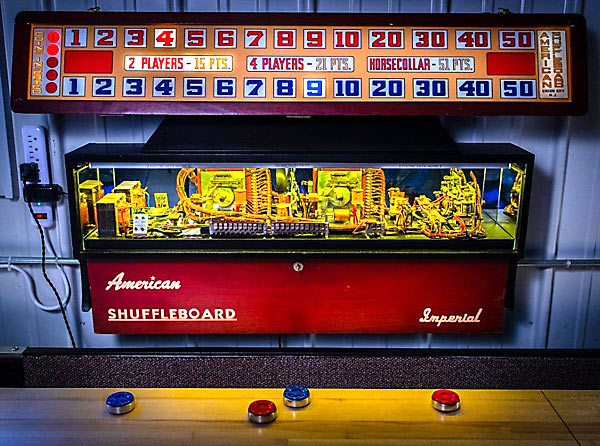 Table Shuffleboard Scoring Unit